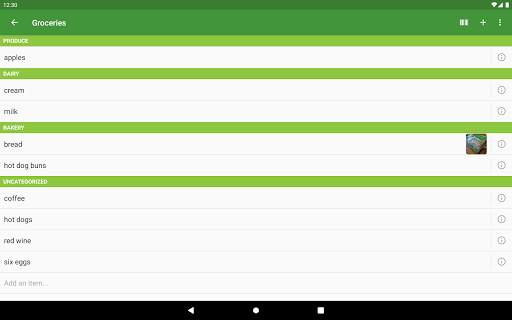 Our Groceries Shopping List screenshot 2