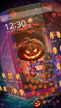 Scary Pumpkin Night Gravity Theme screenshot 2