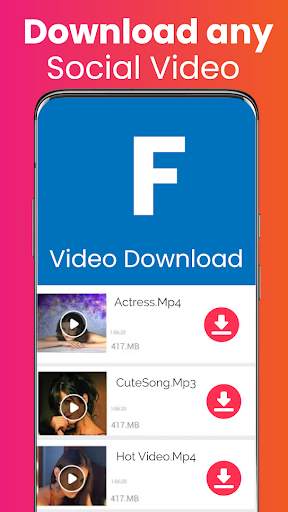 Video download app - Free downloader screenshot 1
