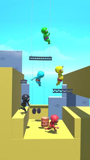 Crowd race 3d - Stickman run in road screenshot 3