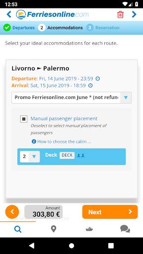 Ferries online screenshot 3
