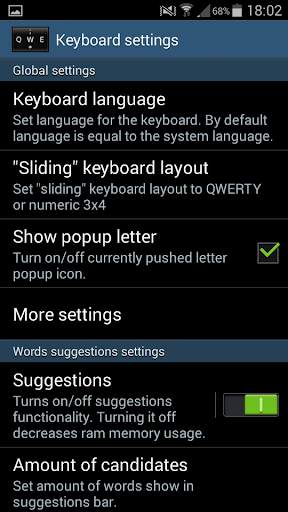 Click or Slide Keyboard screenshot 6