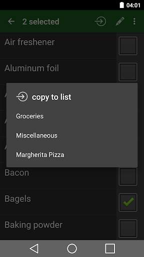 Shopping list screenshot 7