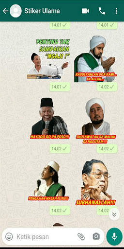 Stiker WA Islami Ulama WAStickeraApps screenshot 1