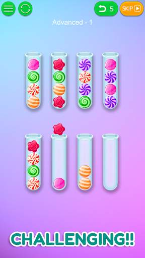 Candy Sort - Bubble Sort Color Puzzle screenshot 6