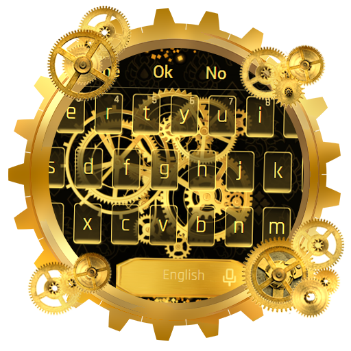 Classical Gold Watch Keyboard Theme أيقونة