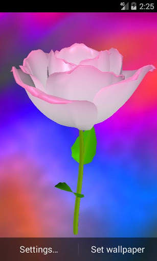 3D Rose Live Wallpaper 1 تصوير الشاشة
