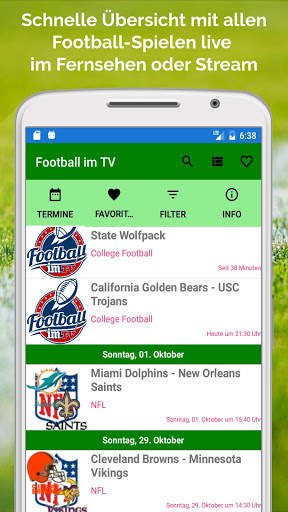 Football im TV live screenshot 1