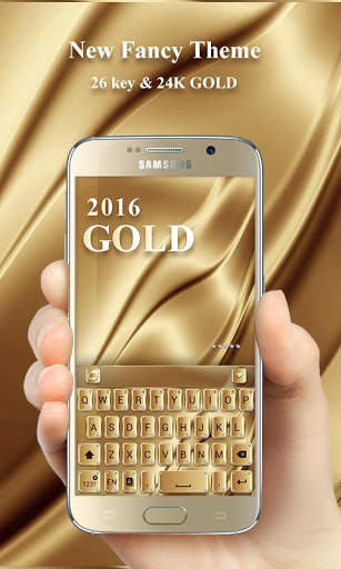 Gold 2016 GO Keyboard Theme स्क्रीनशॉट 3