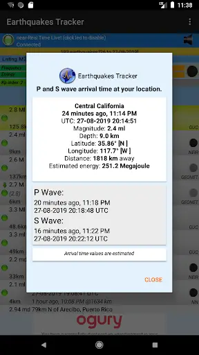 Earthquakes Tracker screenshot 7
