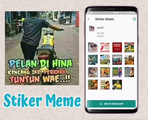 Stiker Meme Perang Gambar WA Stiker screenshot 2