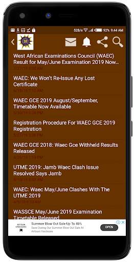 Waec Mobile screenshot 5