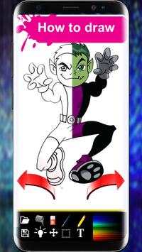 How to Draw Teen Titans Step by Step screenshot 4