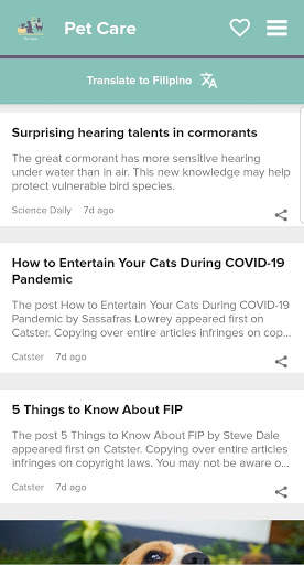 Pet Care: Pet Health News&Tips screenshot 5