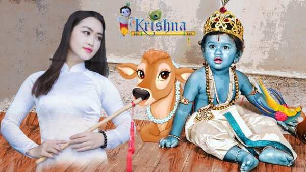 Little Krishna Photo Frame 2019 screenshot 1