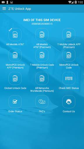 Free Unlock Network Code for ZTE SIM screenshot 1