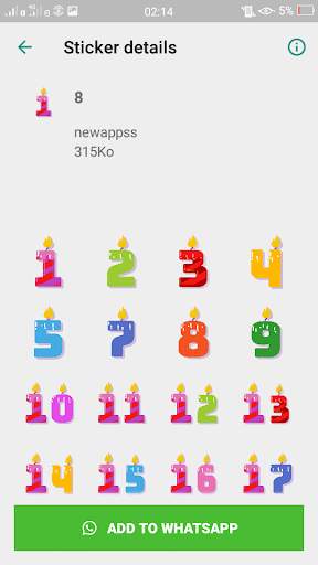 Birthday Stickers For WhatsApp (WAStickerApps) screenshot 6