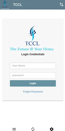 TCCL LCO Login screenshot 1