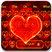 Flame Heart Keyboard Theme icon