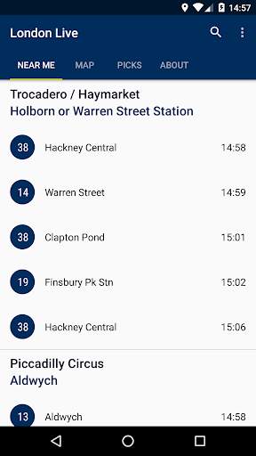 London Bus Live Departures screenshot 1