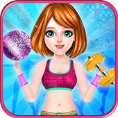 Lose Weight Fitness Girl Game logo