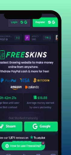 FreeSkins : Earn Money From Games & Surveys स्क्रीनशॉट 5