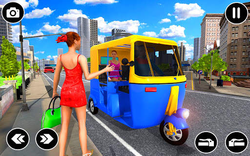 Rickshaw Driving Tuk Tuk Game screenshot 1