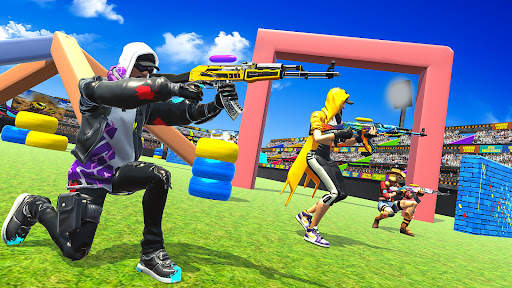 Game Menembak Pistol Paintball: Penembak Bola Cat screenshot 2