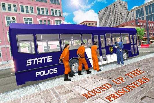 US Jail Police Bus Transport Driving screenshot 3