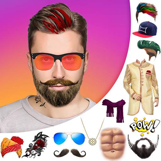 Man Photo Editor - Hair Style Mustache, Suit 1.2