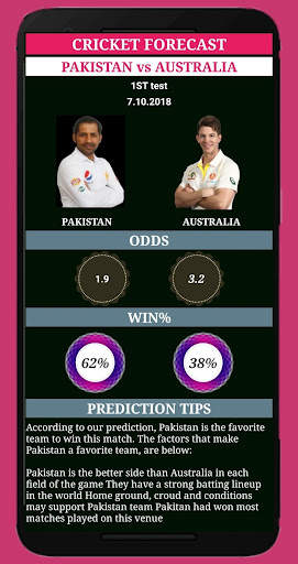 cricket forecast ( prediction, BBL ,BPL, IPL,PSL ) screenshot 1