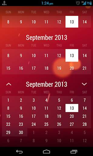Monthly Calendar Widget screenshot 4