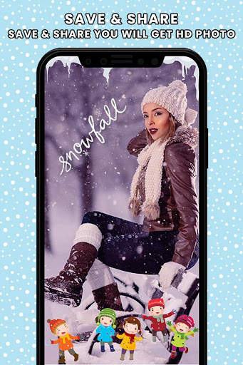Snow Photo Editor - Colorful Snow 6 تصوير الشاشة