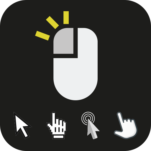 Big Phone Mouse Big Screen Mouse Pointer icon
