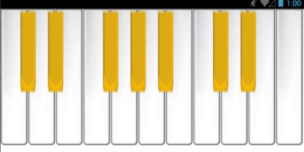 Gold Piano - Virtual Keyboard screenshot 1