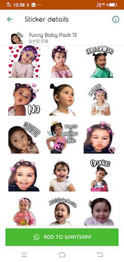 New WAStickerApps - Cute Baby Stickers screenshot 6
