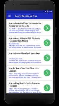 Secret Facebook Tips screenshot 2