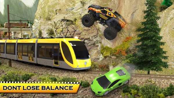 Real Train vs Car Racing 2018 - Car Driving Games screenshot 5