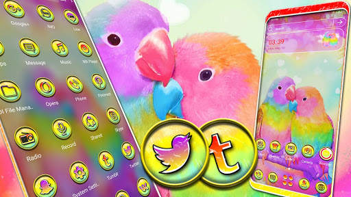 Love Birds Launcher Theme स्क्रीनशॉट 1