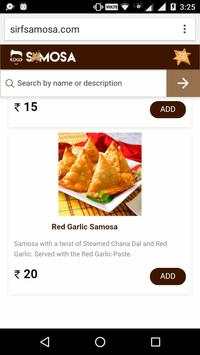 Sirf Samosa screenshot 2