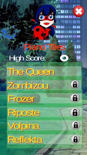 Lady Bug Noir Piano Tiles screenshot 1