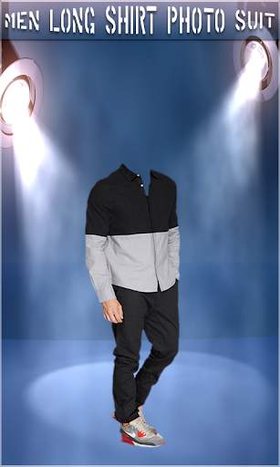 Men Long Shirt Photo Suit - tie photo suit maker screenshot 1