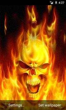 Fire Skull Live Wallpaper screenshot 2