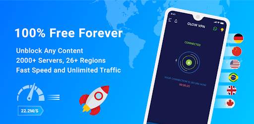 OLOW LITE VPN - UNLIMITED FREE VPN PROXY screenshot 1