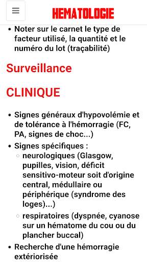 Hématologie screenshot 12