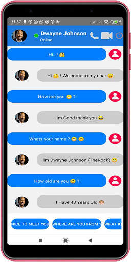 The Rock Video Call (Dwayne Johnson) screenshot 1