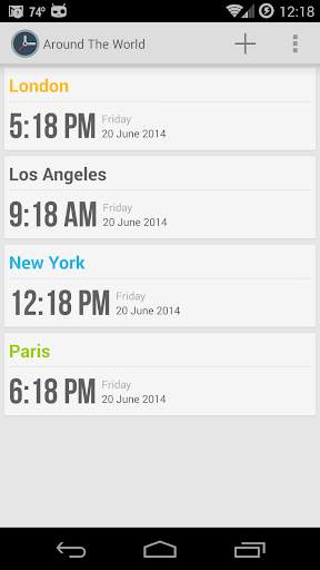 Around The World - World Clock screenshot 1