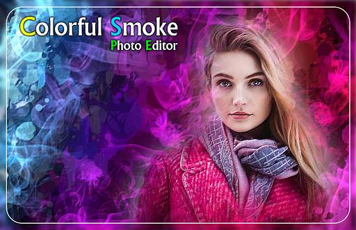 Colorful Smoke Photo Editor - rainbow color effect screenshot 1