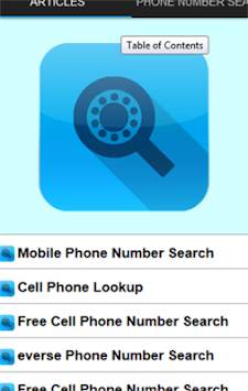 Phone Number Search screenshot 1