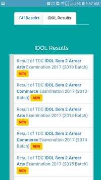 Guwahati University Result screenshot 2